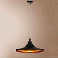 Нажмите для увеличения Светильник потолочный LOFT ASR-203 Metal, D35xH16см, Е27, цвет черный